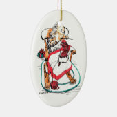 Ornament met witte kerstalaska Wildlife (Rechts)