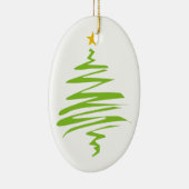 Ornament met witte kerstbomen (Rechts)