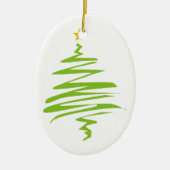 Ornament met witte kerstbomen (Voorkant)