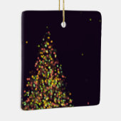 Ornament met zwarte en gouden kerstbomen (Rechts)