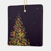 Ornament met zwarte en gouden kerstbomen (Links)