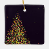 Ornament met zwarte en gouden kerstbomen (Voorkant)