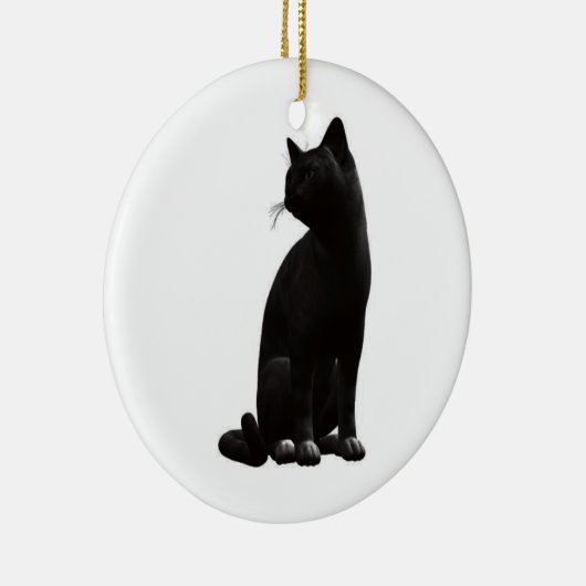 Ornament met zwarte kat (Rechts)