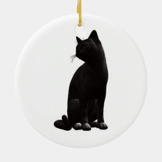 Ornament met zwarte kat (Achterkant)