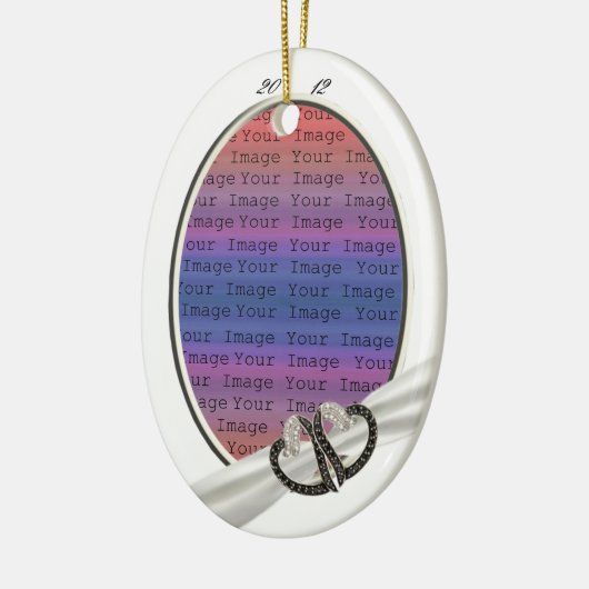 Ornament met zwarte & witte diamant (Links)