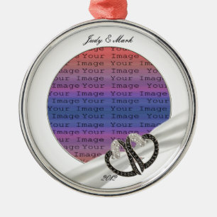 Ornament met zwarte & witte diamant