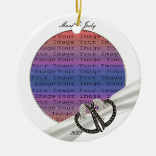 Ornament met zwarte & witte diamant