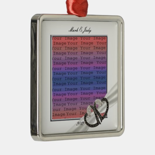 Ornament met zwarte & witte diamant (Rechts)