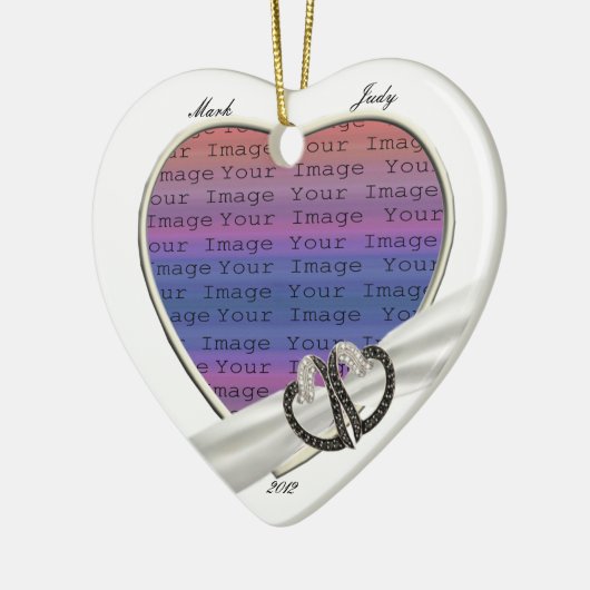 Ornament met zwarte & witte diamant (Links)