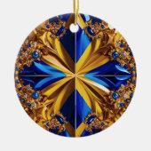 Ornament met Zweden Kleuren Design (Voorkant)