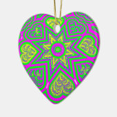 Ornament Mint Heart & Stars (Links)
