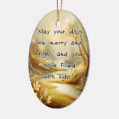 Ornament - Moge uw dagen vrolijk en stralend zijn (Links)