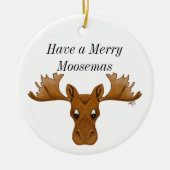 Ornament Moose, merry mosemas (Voorkant)