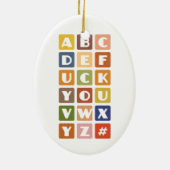 Ornament Naughty Alphabets (Achterkant)