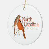  Ornament North Carolina met kardinaal (Links)