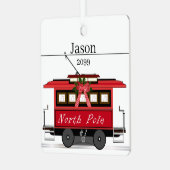 Ornament North Pole Trolley Square (Voorkant links)