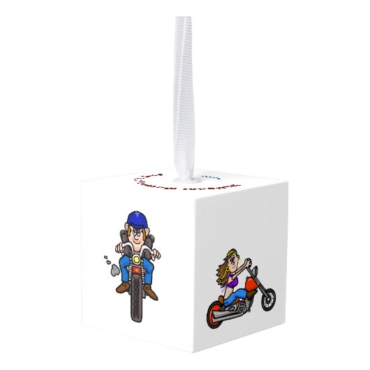 Ornament op nationale motorfietsdag (Achter hoekig)