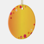 Ornament Oranje bloemen (Rechts)