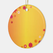 Ornament Oranje bloemen (Links)