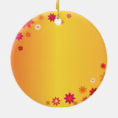 Ornament Oranje bloemen (Achterkant)