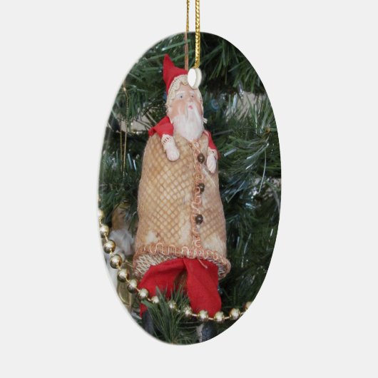 Ornament - Oude, gefascineerde kerstman (Rechts)