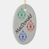 Ornament - ovaal - kerstdecoratie (Rechts)