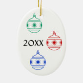 Ornament - ovaal - kerstdecoratie (Achterkant)