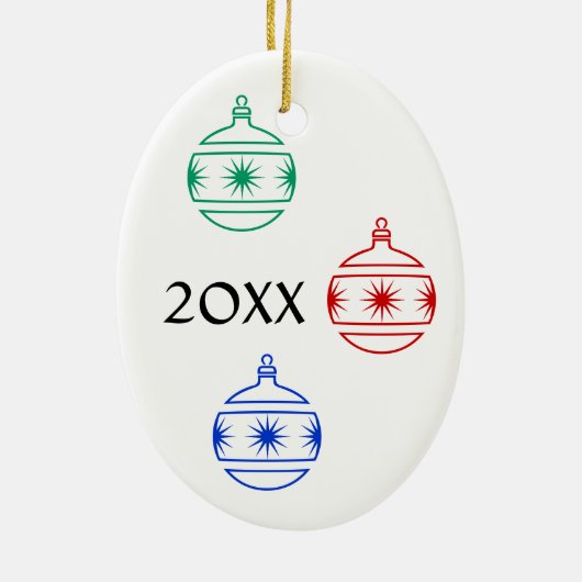 Ornament - ovaal - kerstdecoratie (Achterkant)