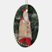 Ornament - (ovl) - Antiek kerstman in de boom (Rechts)