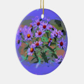 ornament paarse asters (Rechts)
