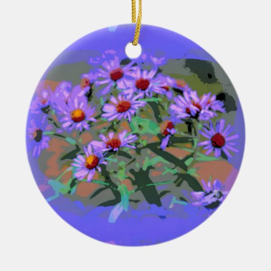 ornament paarse asters (Voorkant)