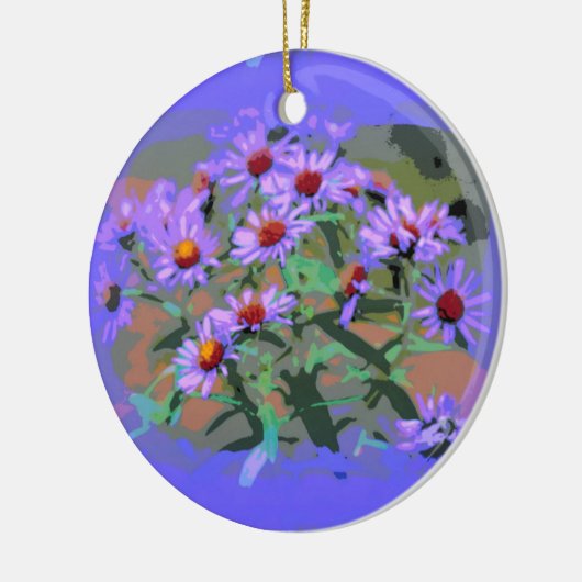 ornament paarse asters (Links)