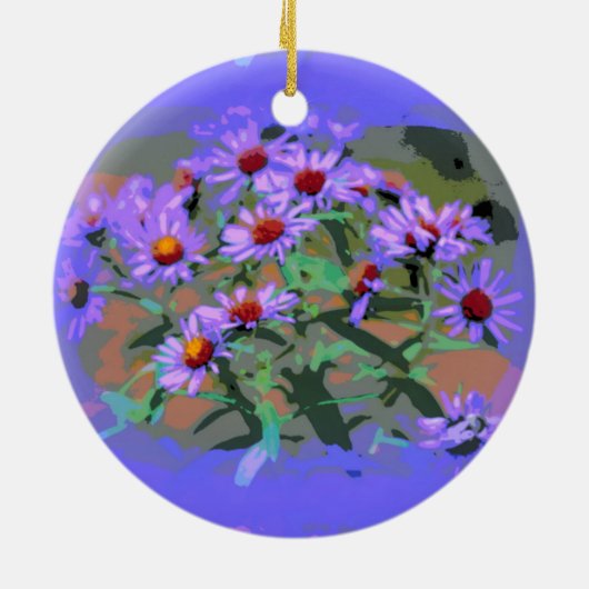 ornament paarse asters (Achterkant)