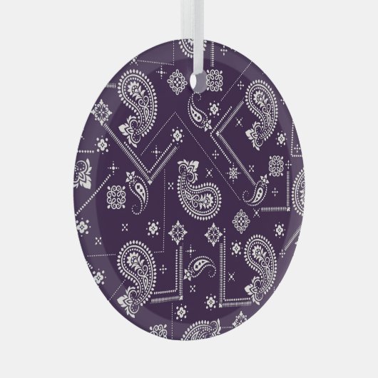 Ornament Paisley Bandana Print Pattern (Voorkant Rechts)