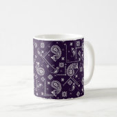 Ornament Paisley Bandana Print Pattern Koffiemok (Voorkant rechts)