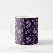 Ornament Paisley Bandana Print Pattern Koffiemok (Voorkant links)