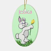 Ornament - Pasen - Bunny & Tulip (R/F) (Links)