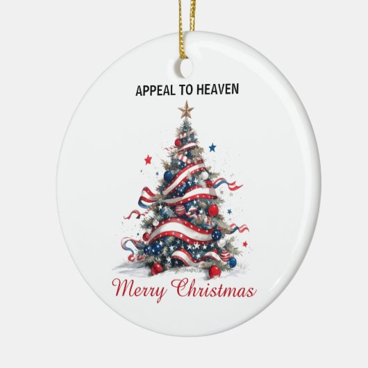 Ornament -Patriotic Xmas Tree ATH1 with origin ed  (Links)