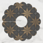 Ornament Patroon 3 Wijnglaslabel (Achterkant)