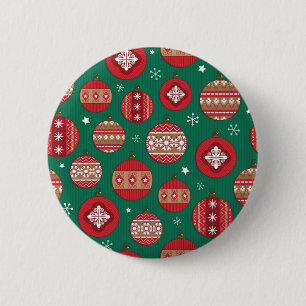 Ornament patroon ronde button 5,7 cm