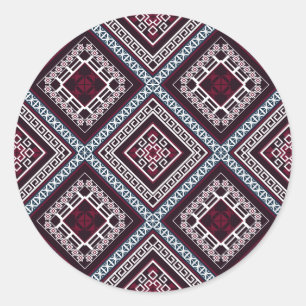 Ornament Pattern Ronde Sticker