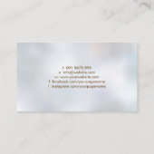 Ornament Pearl en goud Visitekaartje (Achterkant)