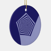 Ornament Pentagon Spiral Blues (Rechts)