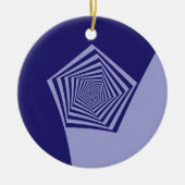 Ornament Pentagon Spiral Blues (Voorkant)