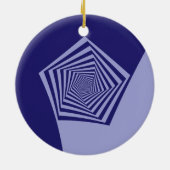 Ornament Pentagon Spiral Blues (Achterkant)