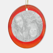 Ornament - Personaliseer rode bal (achter) (Links)