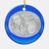 Ornament - Persoonlijke blauwe bal (Voorkant)