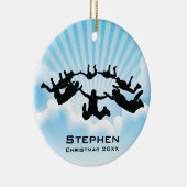 Ornament Persoonlijke Sky Diving Free Herfst (Rechts)