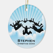 Ornament Persoonlijke Sky Diving Free Herfst (Links)