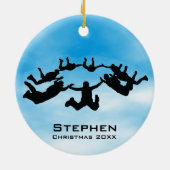 Ornament Persoonlijke Sky Diving Free Herfst (Achterkant)